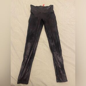 Spank faux leather leggings